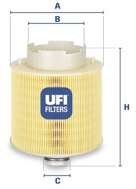 Filtr powietrza UFI 27.598.00