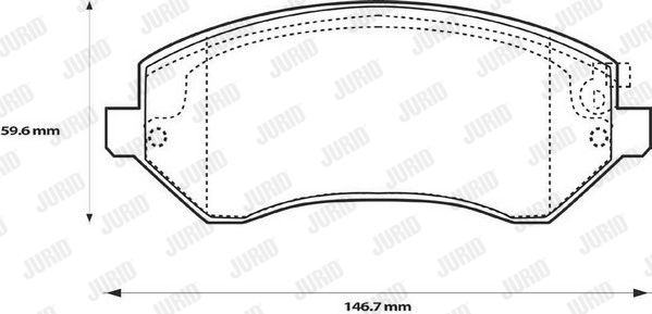 Klocki hamulcowe JURID 573118J