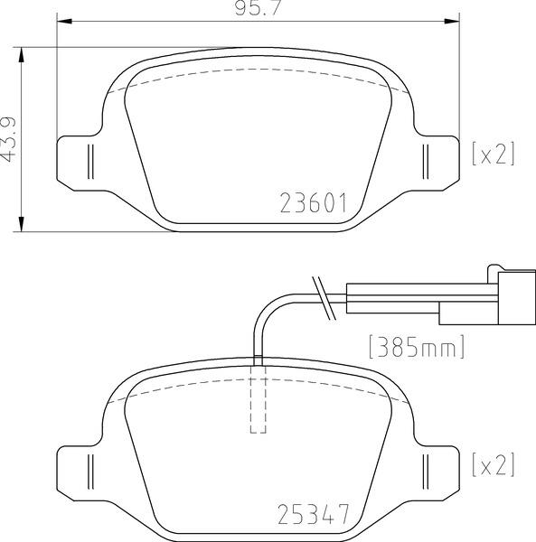 Klocki hamulcowe BREMBO P 23 181