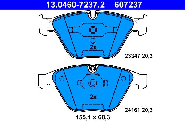 Klocki hamulcowe ATE 13.0460-7237.2