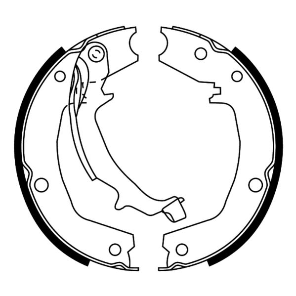 Zestaw szczęk hamulcowych ABE C00528ABE