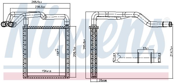 Nagrzewnica NISSENS 77650