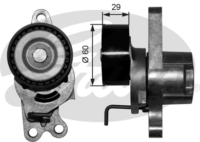 Rolka napinacza paska osprzętu GATES T39055