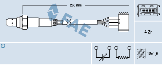 Sonda lambda FAE 77389