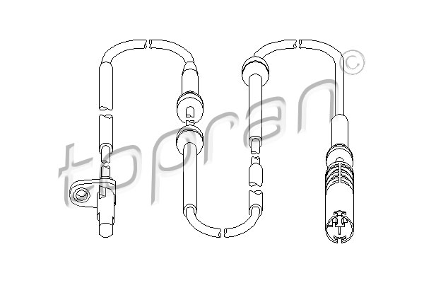Czujnik ABS TOPRAN 501 456