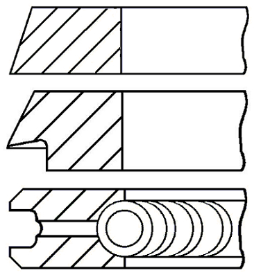 Pierścienie tłokowe GOETZE ENGINE 08-109400-10