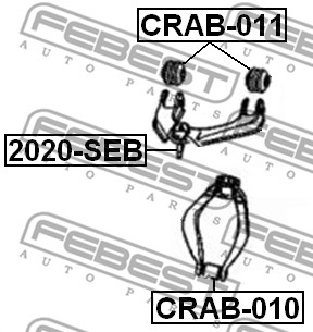Tuleja wahacza FEBEST CRAB-011