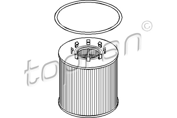 Filtr oleju TOPRAN 207 012