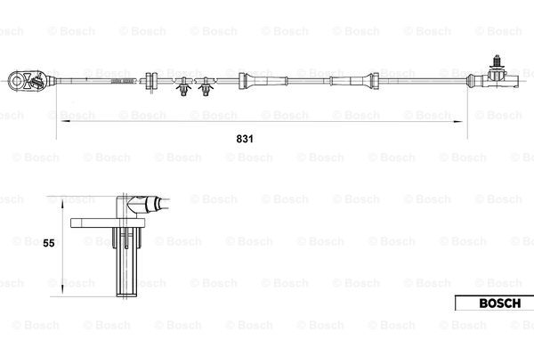 Czujnik ABS BOSCH 0 265 007 559