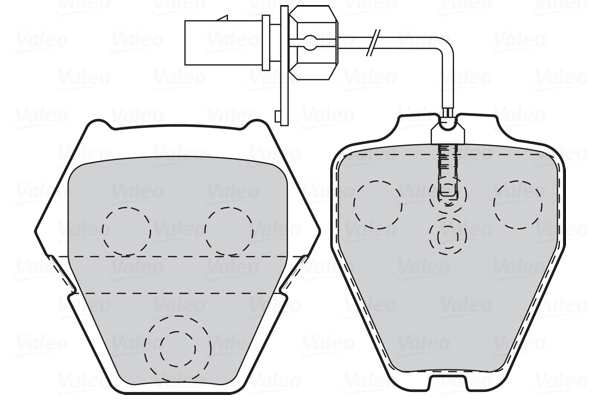 Klocki hamulcowe VALEO 302333