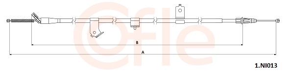 Cięgło, hamulec postojowy COFLE 92.1.NI013