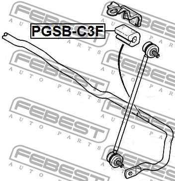 Guma stabilizatora FEBEST PGSB-C3F