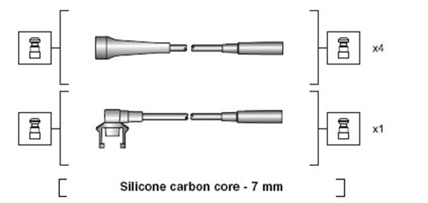 Przewody zapłonowe MAGNETI MARELLI 941318111145