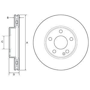 Tarcza hamulcowa DELPHI BG4554C