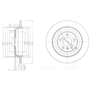 Tarcza hamulcowa DELPHI BG4031