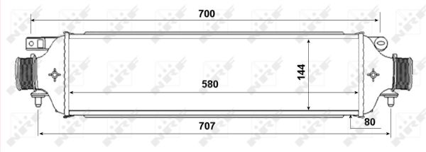 Chłodnica powietrza intercooler NRF 30788