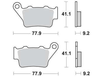 Klocki hamulcowe TRW MCB672SI