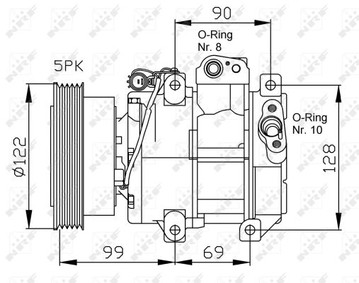 Kompresor klimatyzacji NRF 32442G