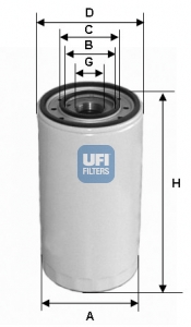 Filtr oleju UFI 23.313.00