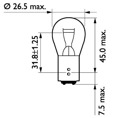 Żarówka kierunkowskazu PHILIPS 13499CP