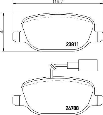 Klocki hamulcowe HELLA PAGID 8DB 355 015-571