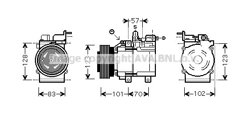 Kompresor klimatyzacji AVA QUALITY COOLING HYK209