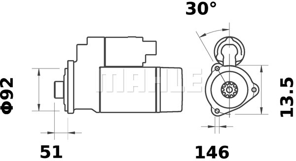 Rozrusznik MAHLE MS 198