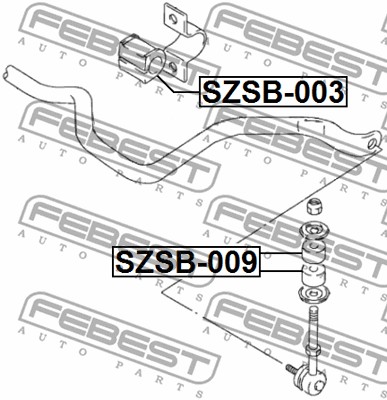 Guma stabilizatora FEBEST SZSB-003