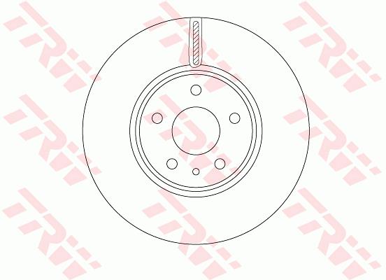 Tarcza hamulcowa TRW DF6811