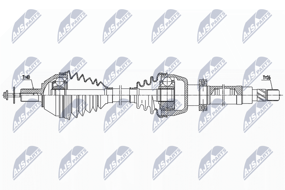 Wał napędowy NTY NPW-FR-157