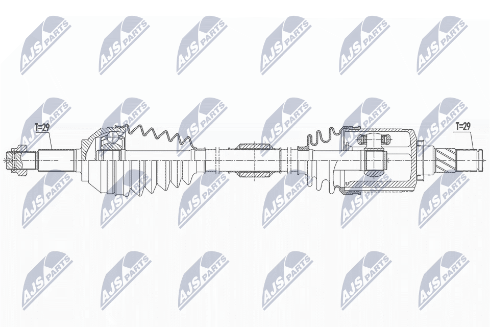 Wał napędowy NTY NPW-NS-128