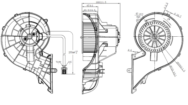 Wentylator wnętrza NRF 34353