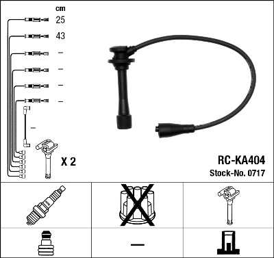 Przewody zapłonowe NGK 0717