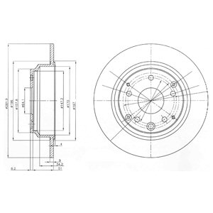 Tarcza hamulcowa DELPHI BG4095