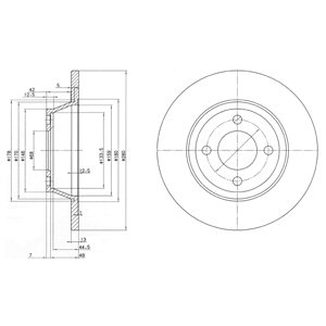 Tarcza hamulcowa DELPHI BG2783