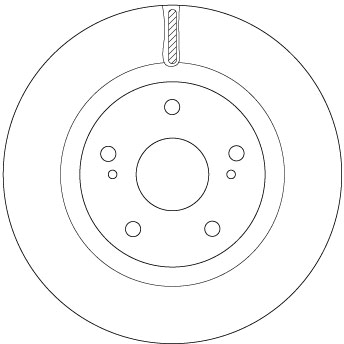 Tarcza hamulcowa TRW DF6576