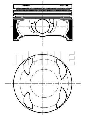 Tłok MAHLE 001 PI 00196 002