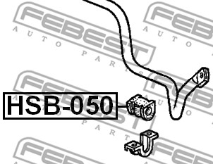 Guma stabilizatora FEBEST HSB-050