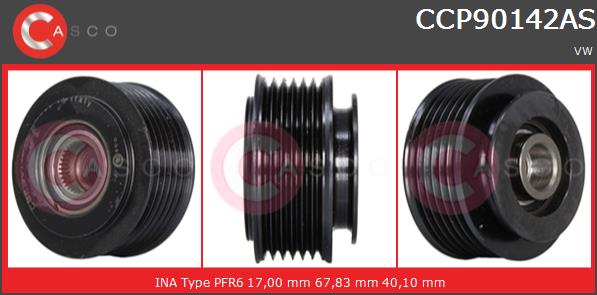 Koło pasowe alternatora CASCO CCP90142AS