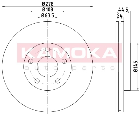 Tarcza hamulcowa KAMOKA 103245