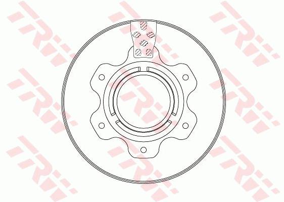 Tarcza hamulcowa TRW DF6743S