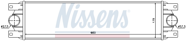 Chłodnica powietrza intercooler NISSENS 96890