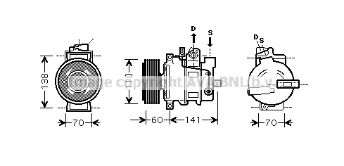 Kompresor klimatyzacji AVA QUALITY COOLING AIAK271