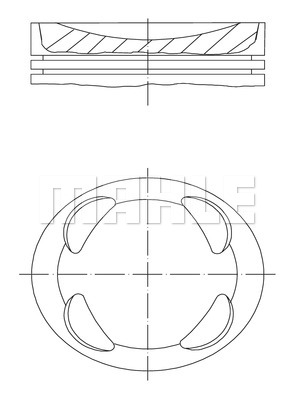 Tłok MAHLE 081 PI 00104 000