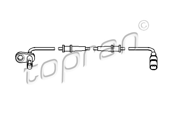 Czujnik ABS TOPRAN 401 545