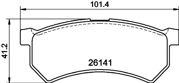 Klocki hamulcowe TEXTAR 2614101