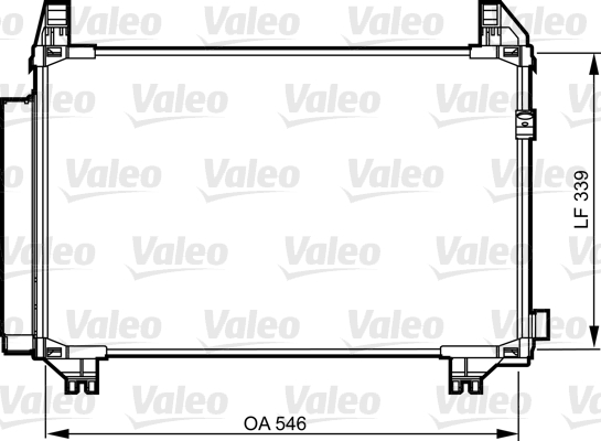 Skraplacz klimatyzacji VALEO 814224