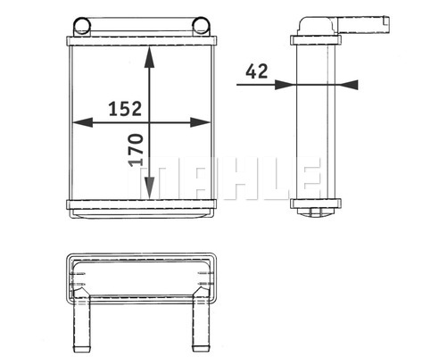 Nagrzewnica MAHLE AH 128 000P