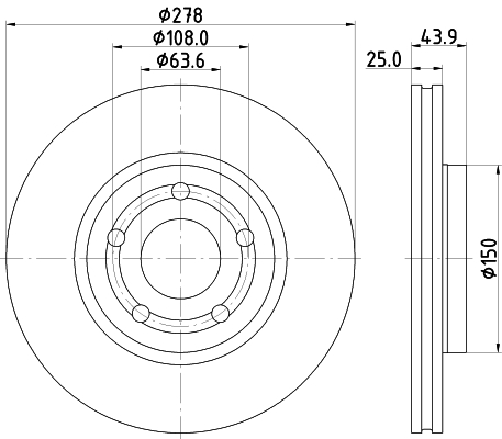 Tarcza hamulcowa HELLA 8DD 355 133-771