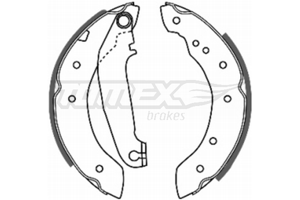 Szczęki hamulcowe TOMEX BRAKES TX 20-65